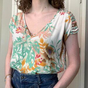 Anthropologie Corey Lynn Calter Capuchin Monkey Top